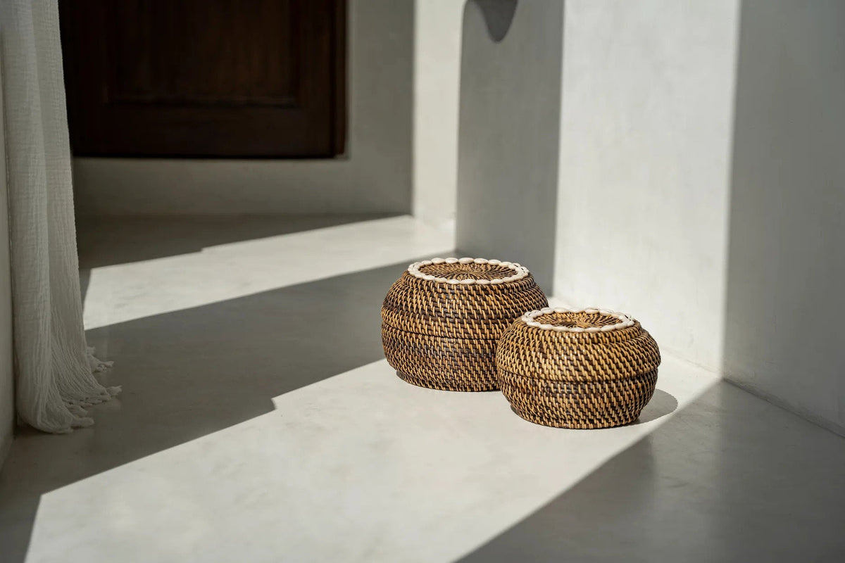 Cestino Colonial Peek-a-Boo Naturale Marrone Medio Bazar Bizar