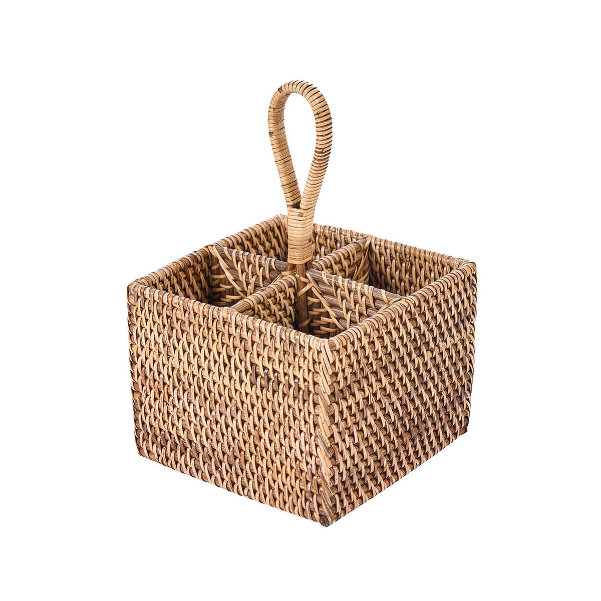 Il Portaposate in Rattan N°4 Marrone Naturale Bazar Bizar