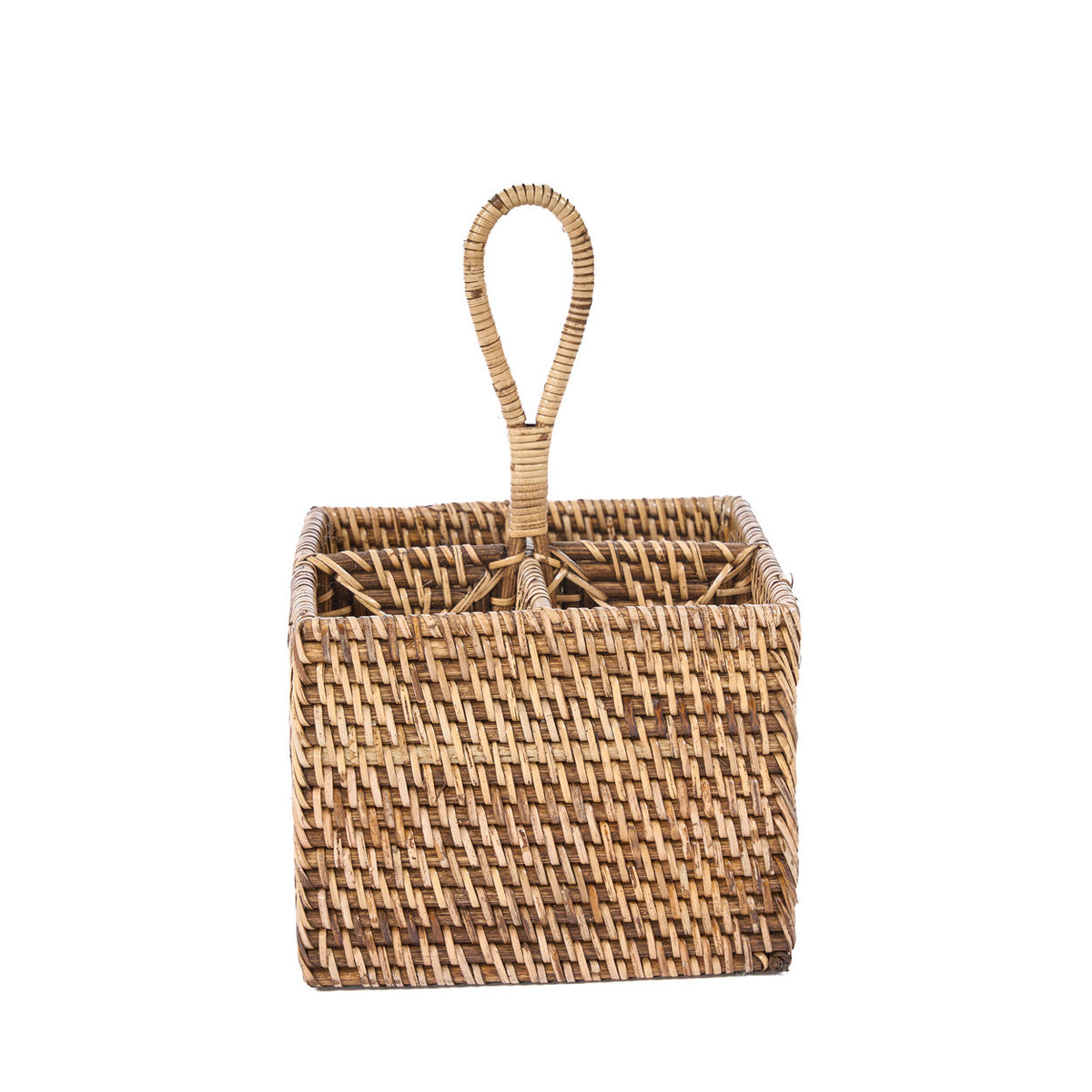Il Portaposate in Rattan N°4 Marrone Naturale Bazar Bizar