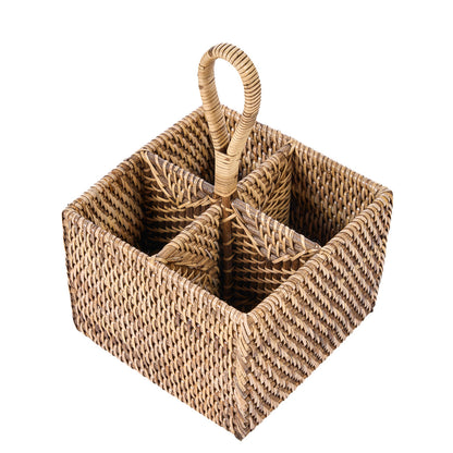 Il Portaposate in Rattan N°4 Marrone Naturale Bazar Bizar