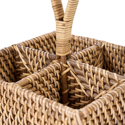 Il Portaposate in Rattan N°4 Marrone Naturale Bazar Bizar
