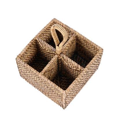 Il Portaposate in Rattan N°4 Marrone Naturale Bazar Bizar