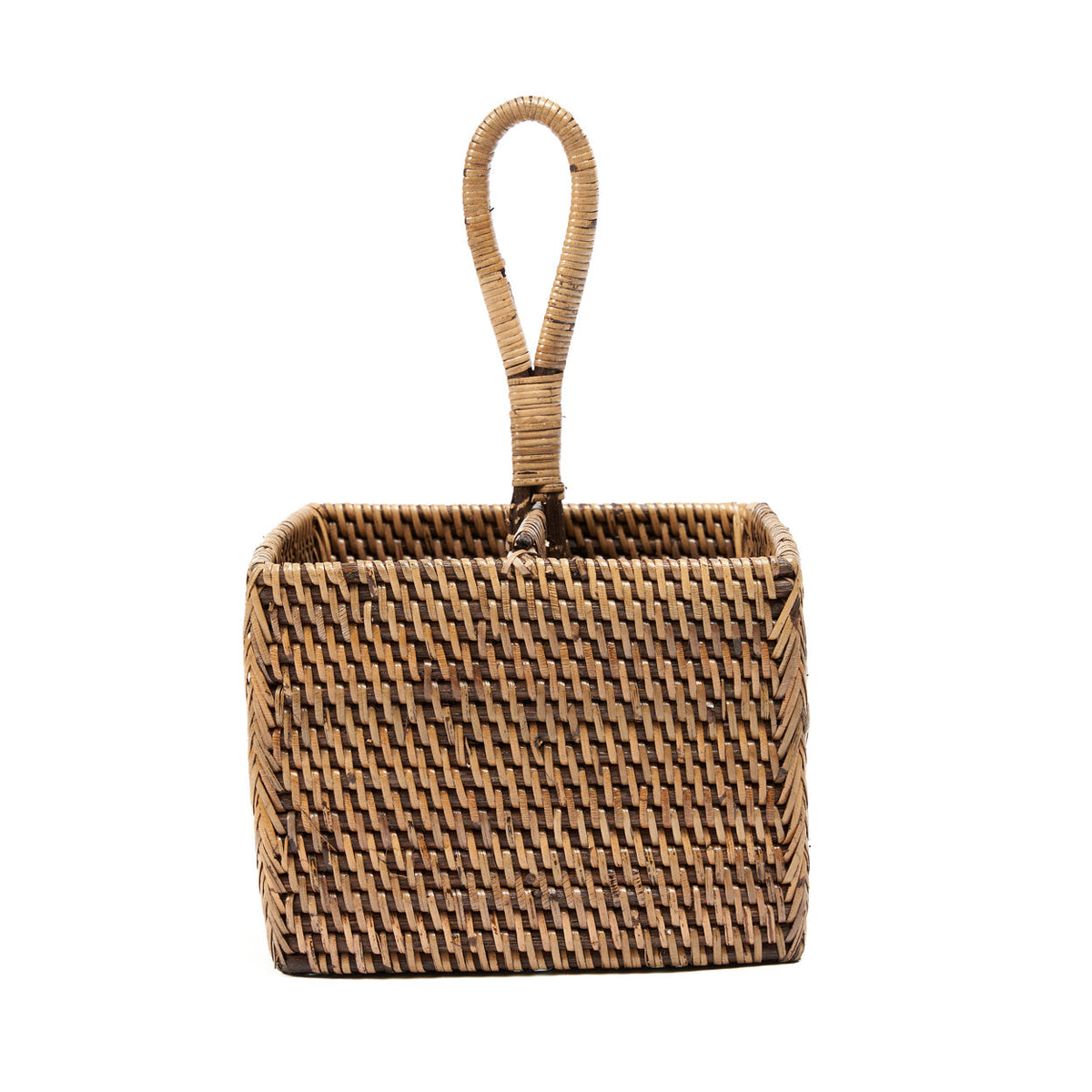 Il Portaposate in Rattan N°2 Marrone Naturale