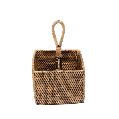 Il Portaposate in Rattan N°2 Marrone Naturale