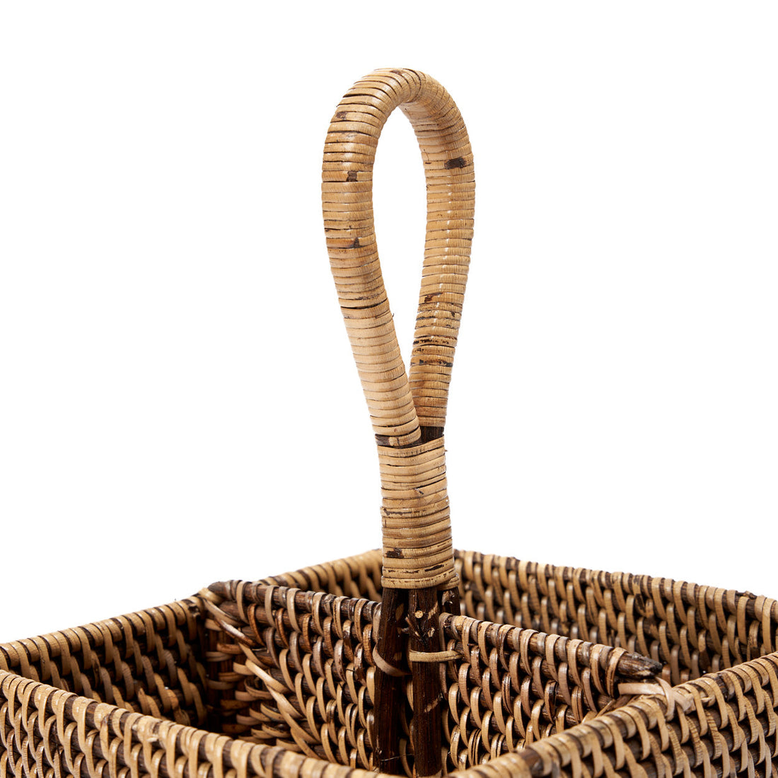 Il Portaposate in Rattan N°2 Marrone Naturale