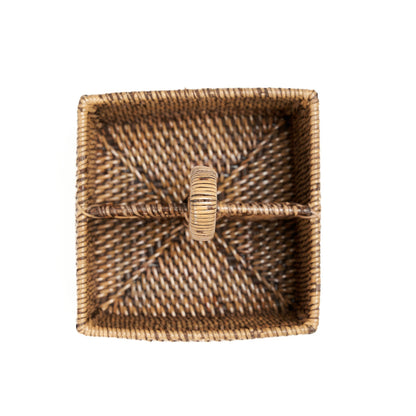 Il Portaposate in Rattan N°2 Marrone Naturale
