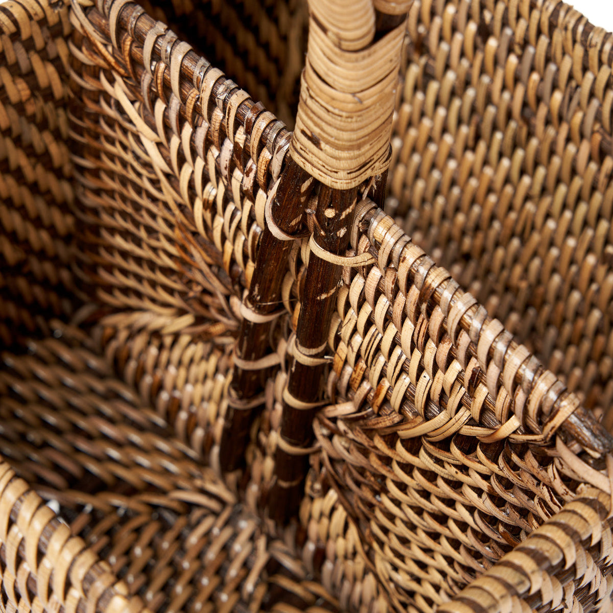 Il Portaposate in Rattan N°2 Marrone Naturale