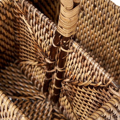 Il Portaposate in Rattan N°2 Marrone Naturale