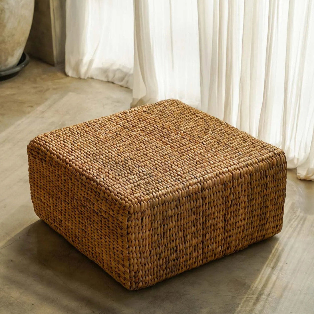 Pouf Iacinto Quadrato - Naturale - M Bazar Bizar