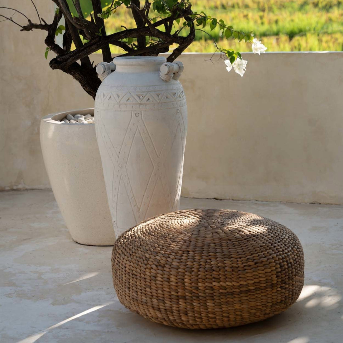 Il Pouf Glicine - Naturale - M Bazar Bizar