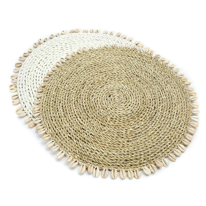 Il set di tovagliette Seagrass Shell - Naturale Bazar Bizzarro
