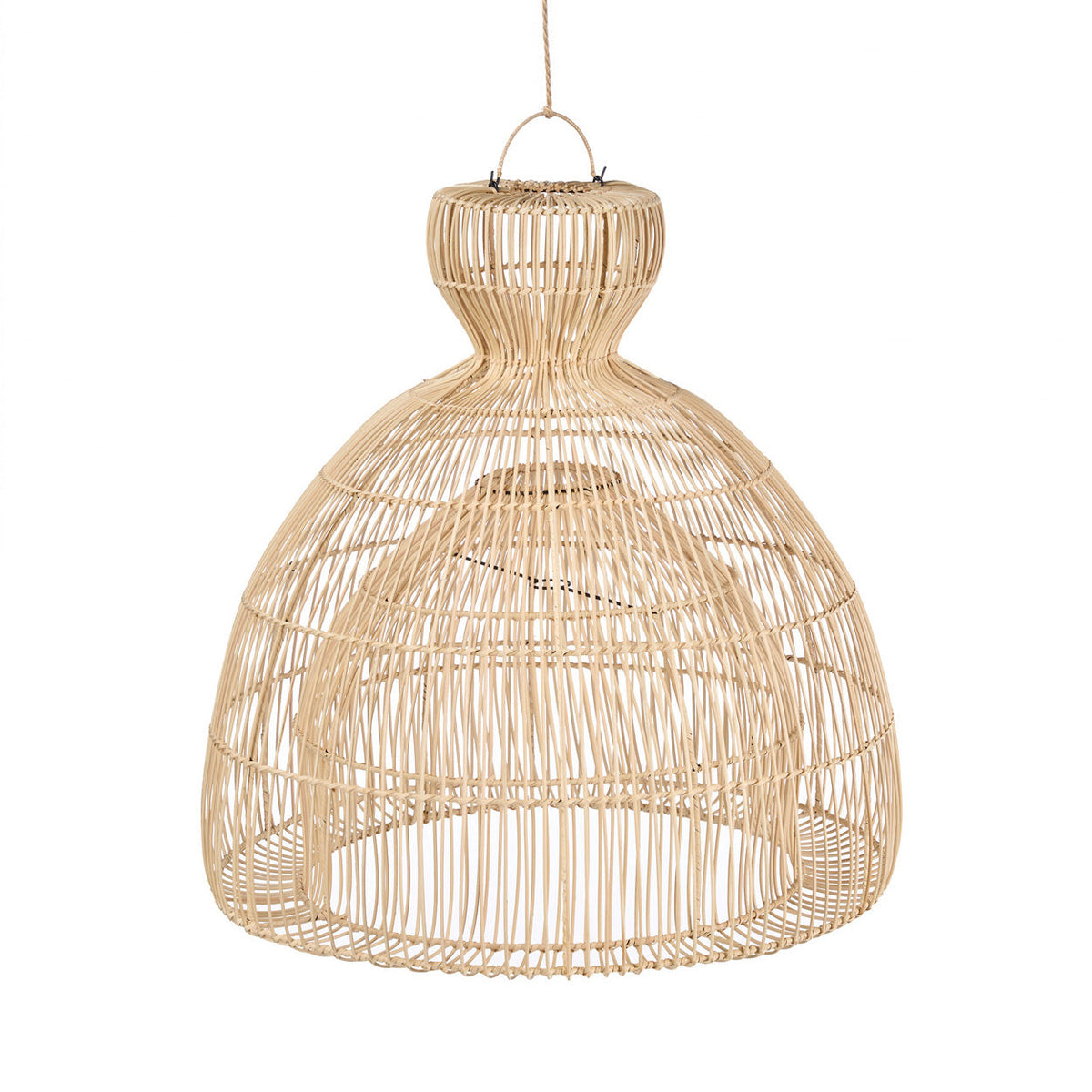 La lampada a sospensione Matcha Whisk Natural Large Bazar Bizar