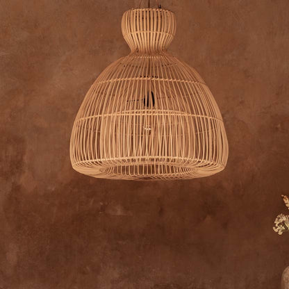 La lampada a sospensione Matcha Whisk Natural Large Bazar Bizar