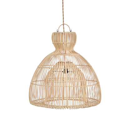 La lampada a sospensione Matcha Whisk Natural Small Bazar Bizar