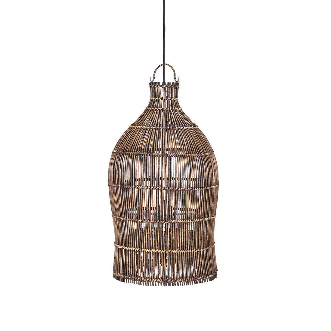 Lampada a sospensione Woven Bell Noce Scuro S Bazar Bizar