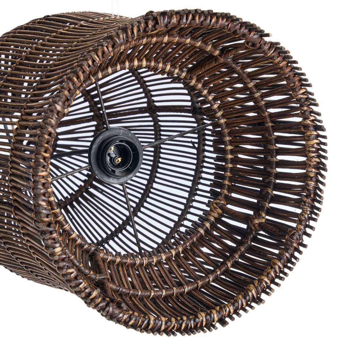 Lampada a sospensione Woven Bell Noce Scuro S Bazar Bizar