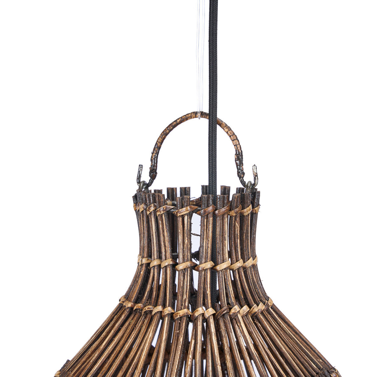 Lampada a sospensione Woven Bell Noce Scuro S Bazar Bizar