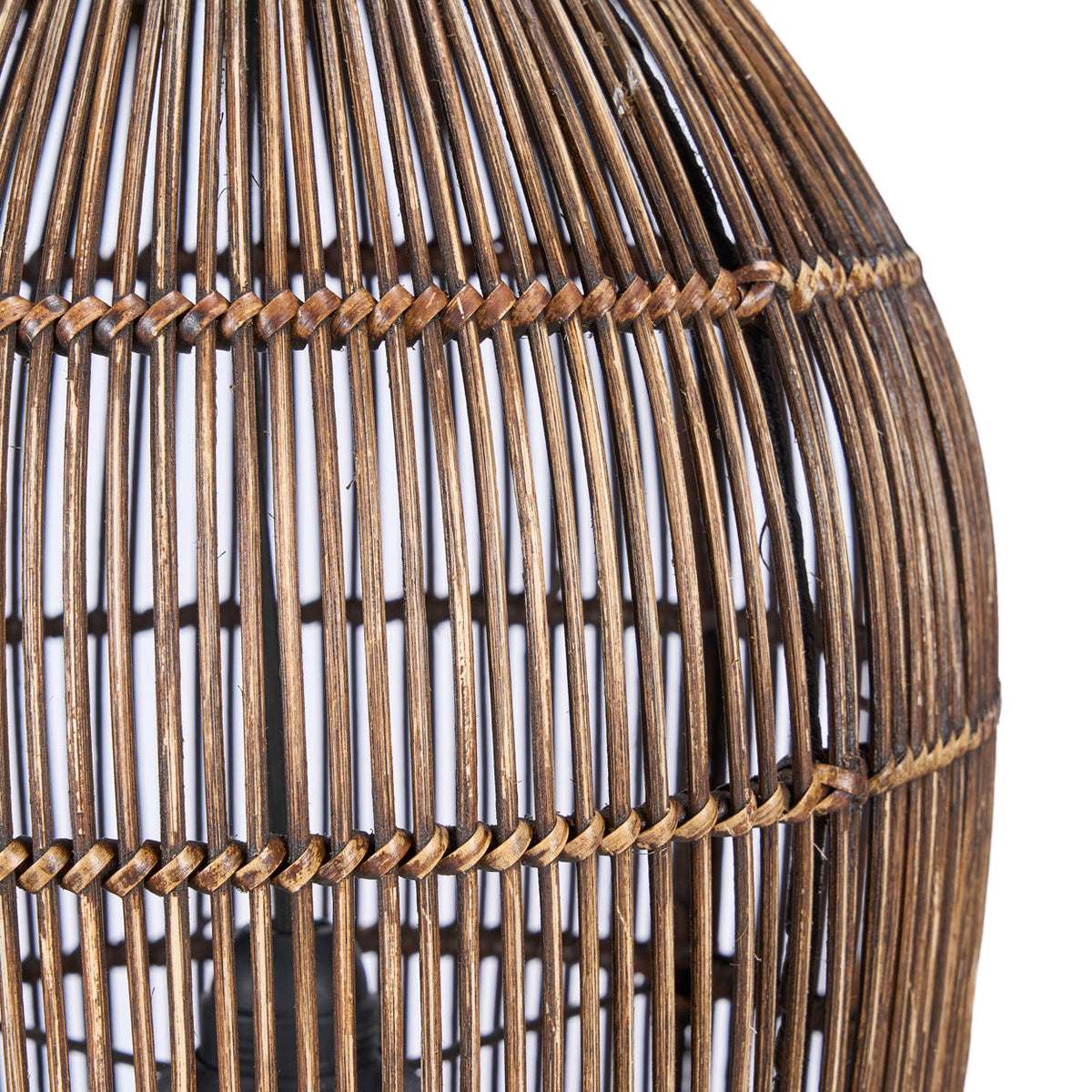Lampada a sospensione Woven Bell Noce Scuro S Bazar Bizar