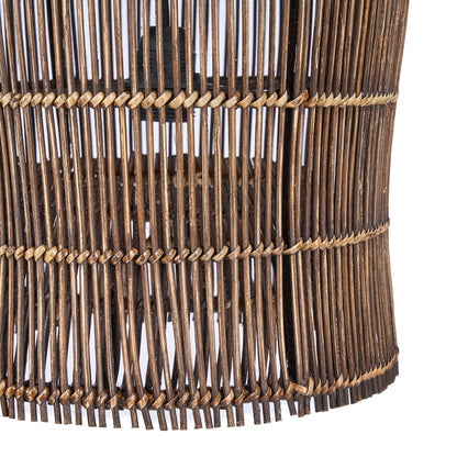 Lampada a sospensione Woven Bell Noce Scuro S Bazar Bizar