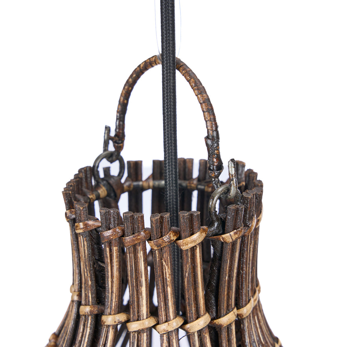 Lampada a sospensione Woven Bell Noce Scuro S Bazar Bizar
