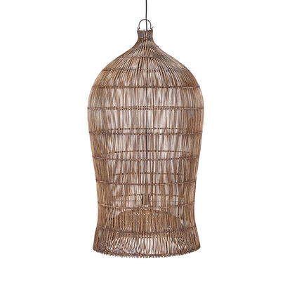Lampada a sospensione Woven Bell Noce Scuro XL Bazar Bizar