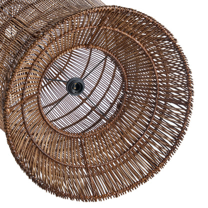 Lampada a sospensione Woven Bell Noce Scuro XL Bazar Bizar