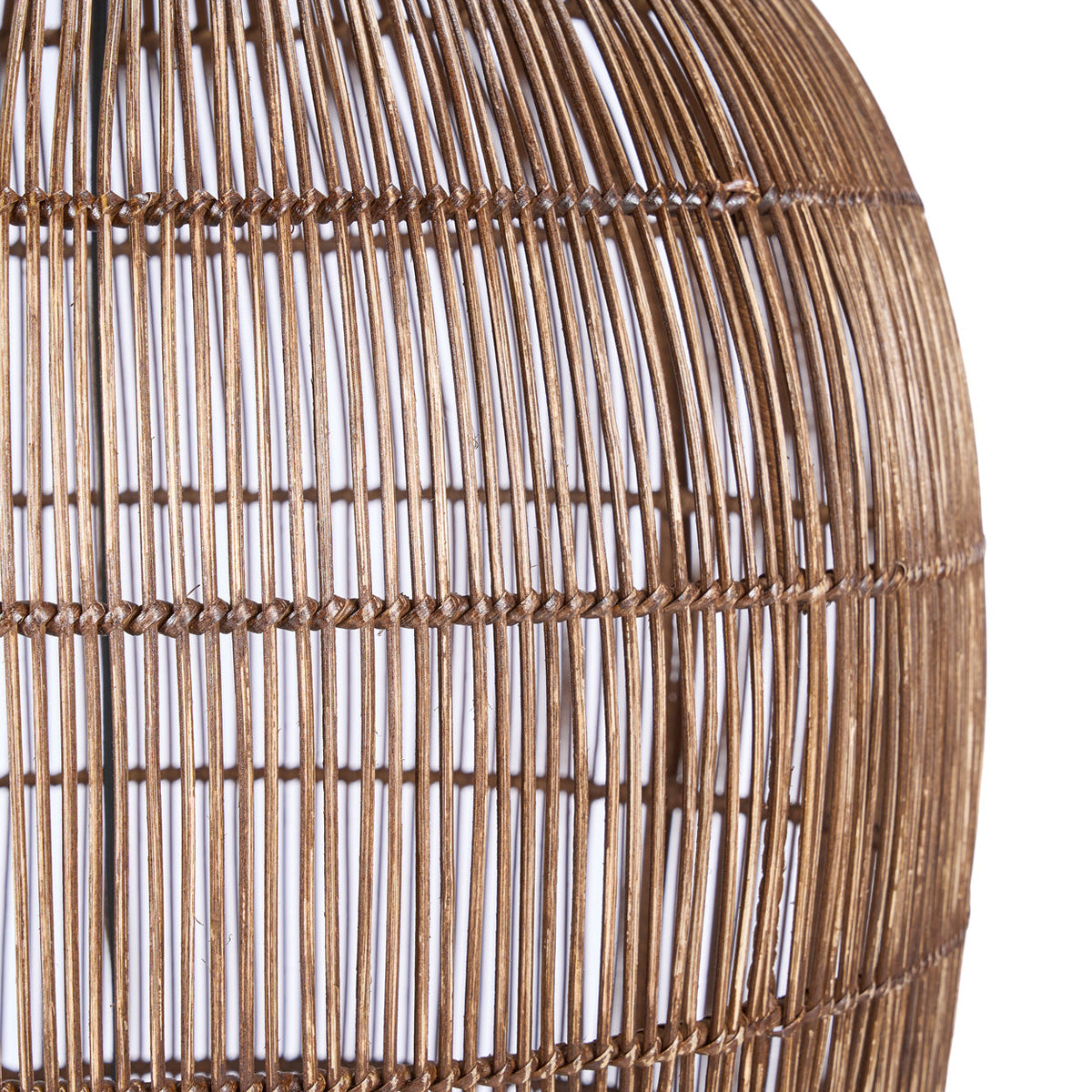 Lampada a sospensione Woven Bell Noce Scuro XL Bazar Bizar
