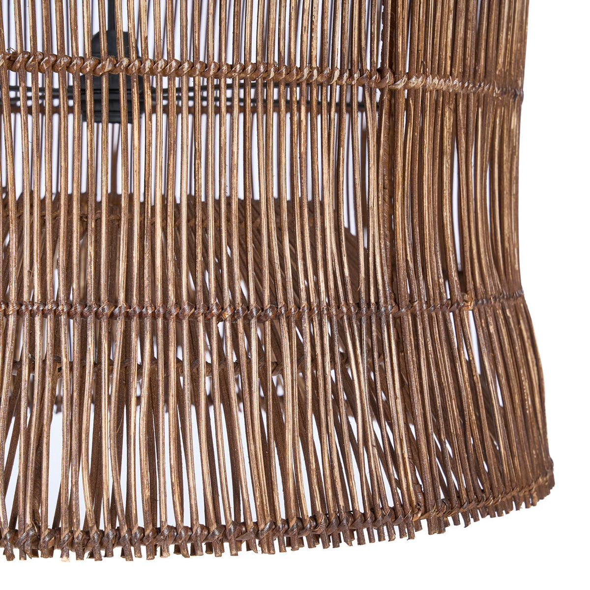Lampada a sospensione Woven Bell Noce Scuro XL Bazar Bizar