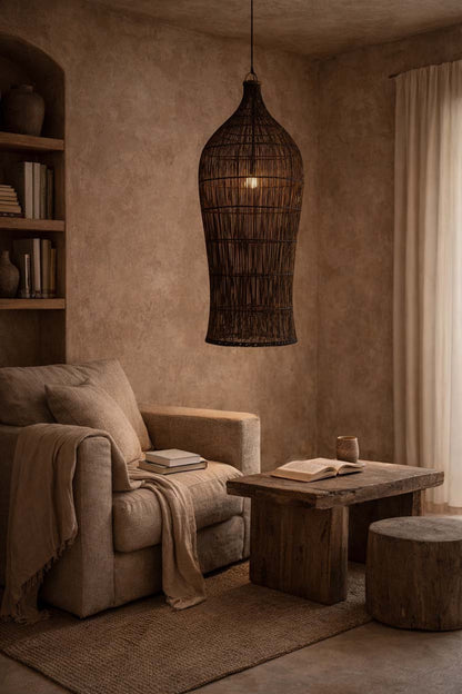 Lampada a sospensione Oasis Tower Noce Scuro XL Bazar Bizar