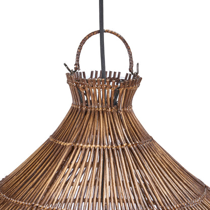 La lampada a sospensione Desert Gourd in noce scuro Large Bazar Bizar