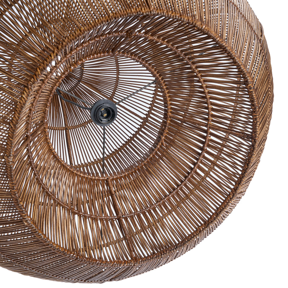 La lampada a sospensione Desert Gourd in noce scuro Large Bazar Bizar