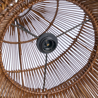 La lampada a sospensione Desert Gourd in noce scuro Large Bazar Bizar