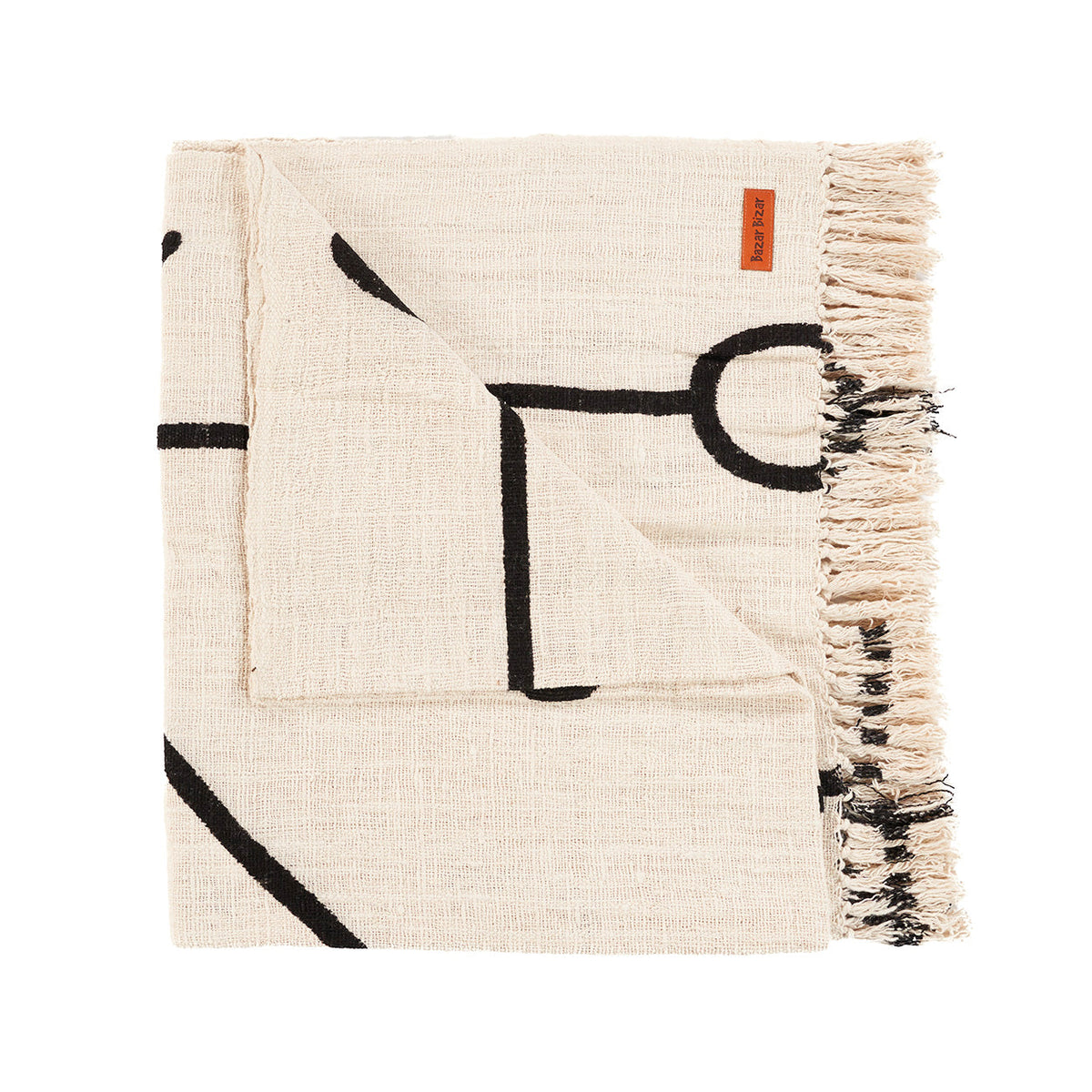 Copripiumino Evil Eye - Nero Naturale Bazar Bizar