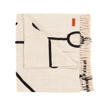 Copripiumino Evil Eye - Nero Naturale Bazar Bizar
