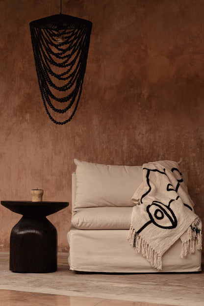 Copripiumino Evil Eye - Nero Naturale Bazar Bizar