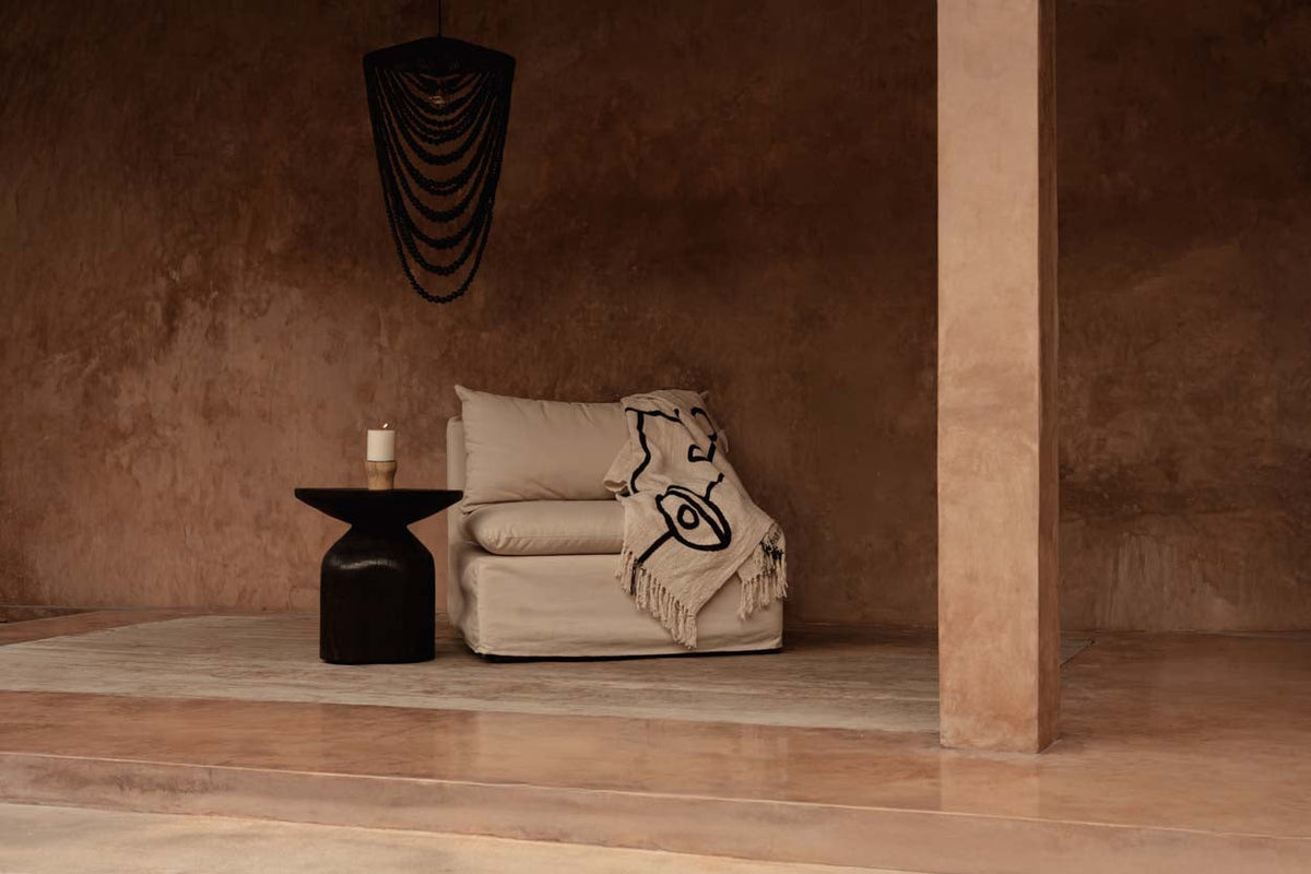 Copripiumino Evil Eye - Nero Naturale Bazar Bizar