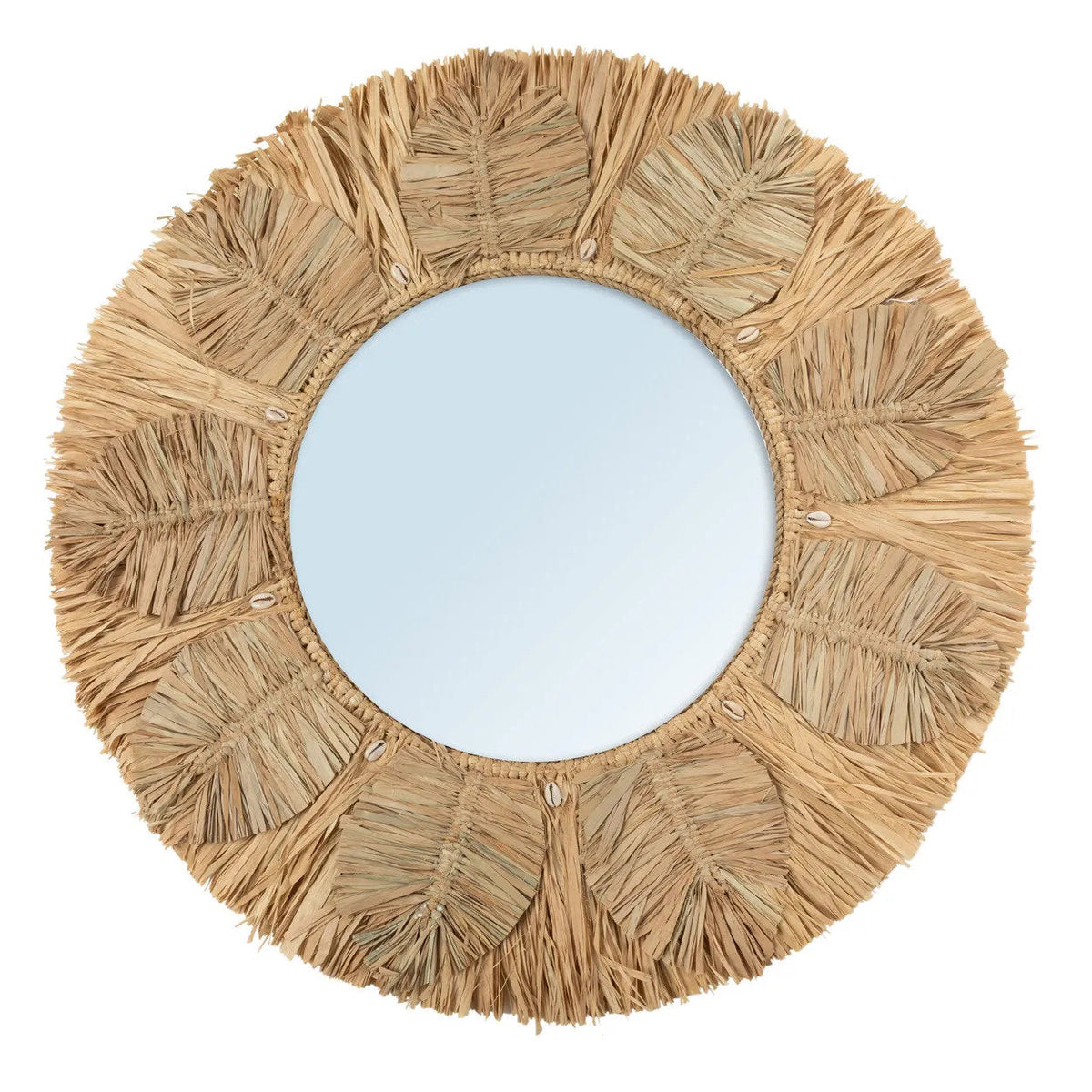 Lo specchio Palm Tree - Naturale - M 60x60 cm Bazar Bizar