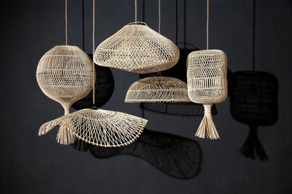 Lampada da terra Wonton - Naturale