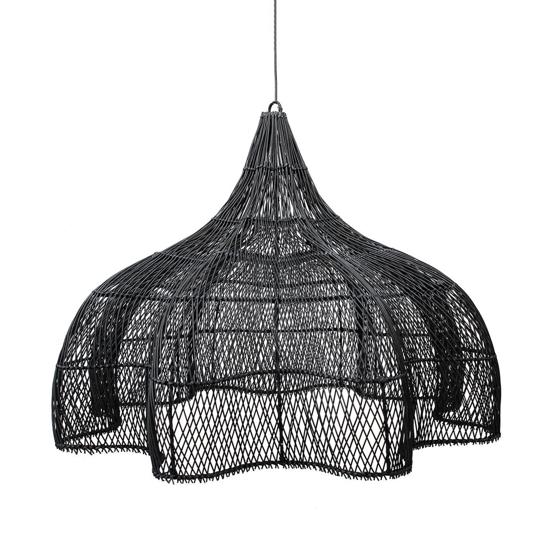 La lampada a sospensione Whipped - Nero - XL Bazar Bizar