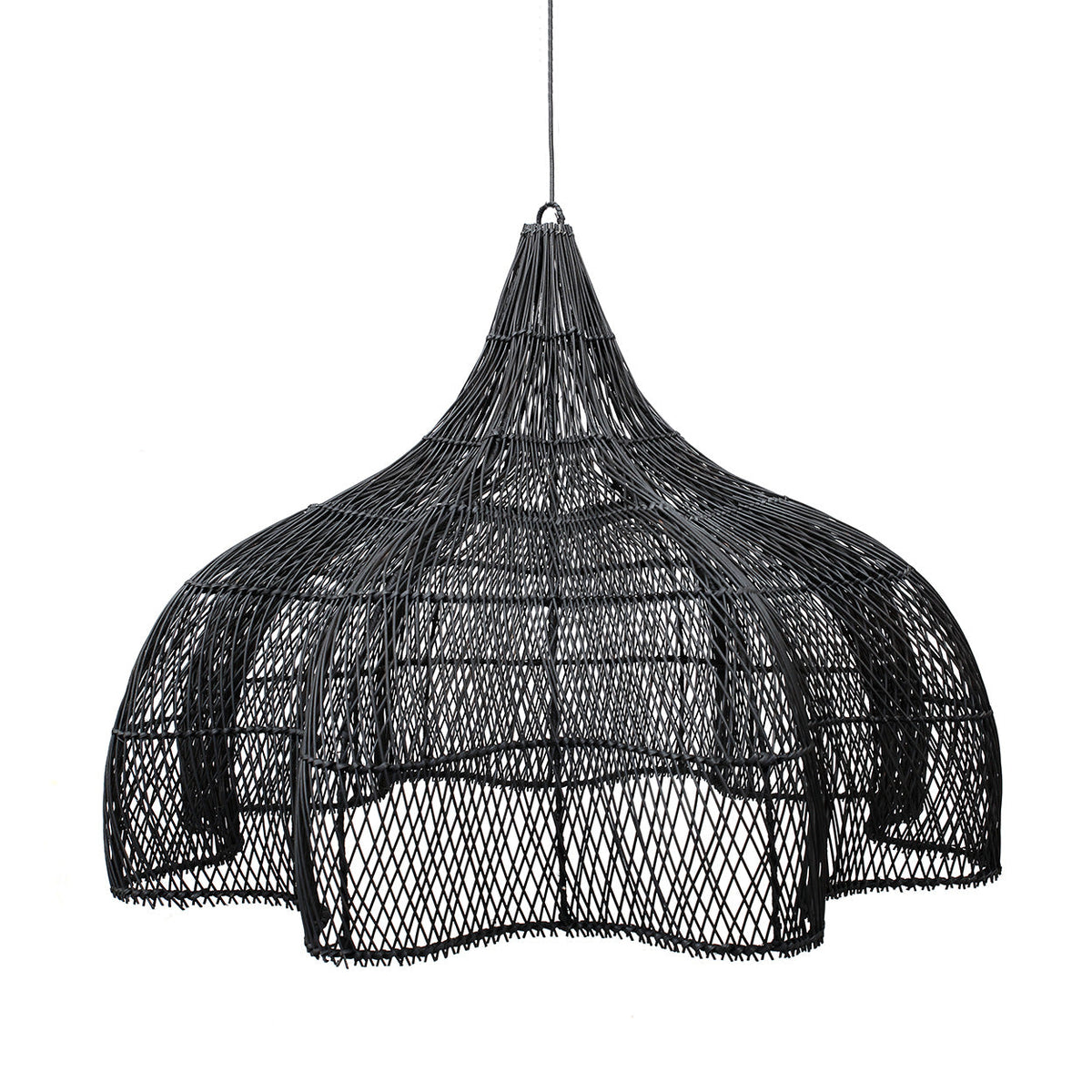 La lampada a sospensione Whipped - Nero - XL Bazar Bizar