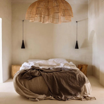La lampada a sospensione Whipped Naturale XXL Bazar Bizar