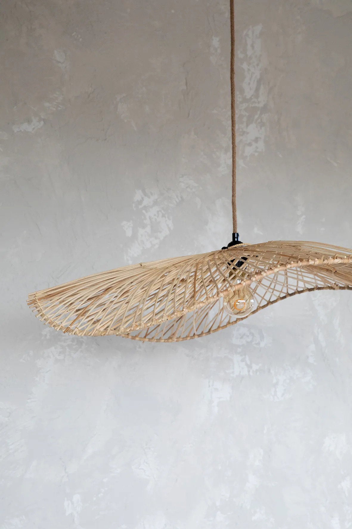 Lampada a sospensione Chapeau Naturel Large Bazar Bizar