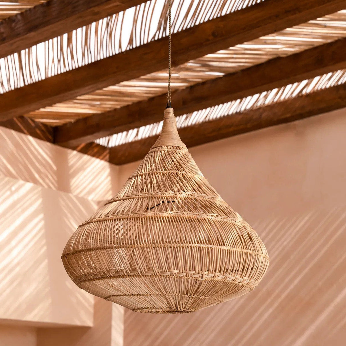Lampada a sospensione Drop - Naturale - Large Bazar Bizar