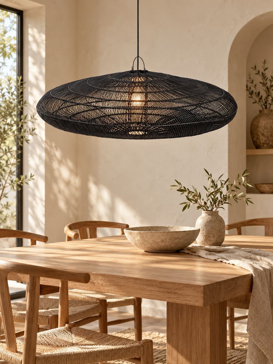 La lampada a sospensione Macaron - Nero - XL Bazar Bizar