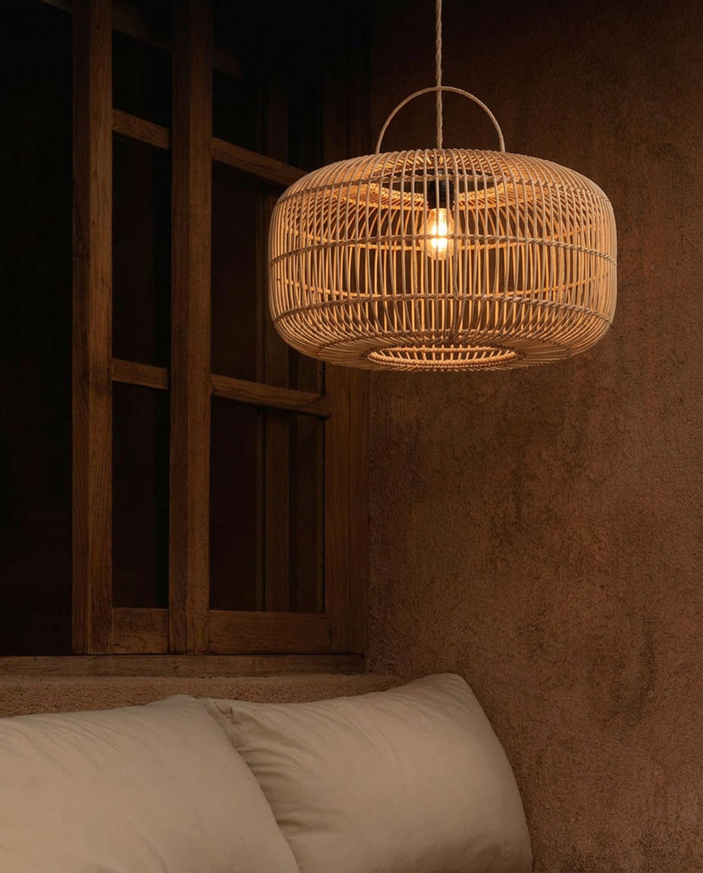 Lampada a sospensione Arun - Naturale - Grande  Bazar Bizar