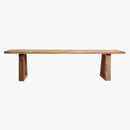 Panca da pranzo in teak Farmwood 180 cm Raw Materials