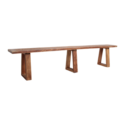 Panca da pranzo in teak Farmwood 220 cm Raw Materials