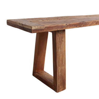 Panca da pranzo in teak Farmwood 220 cm Raw Materials
