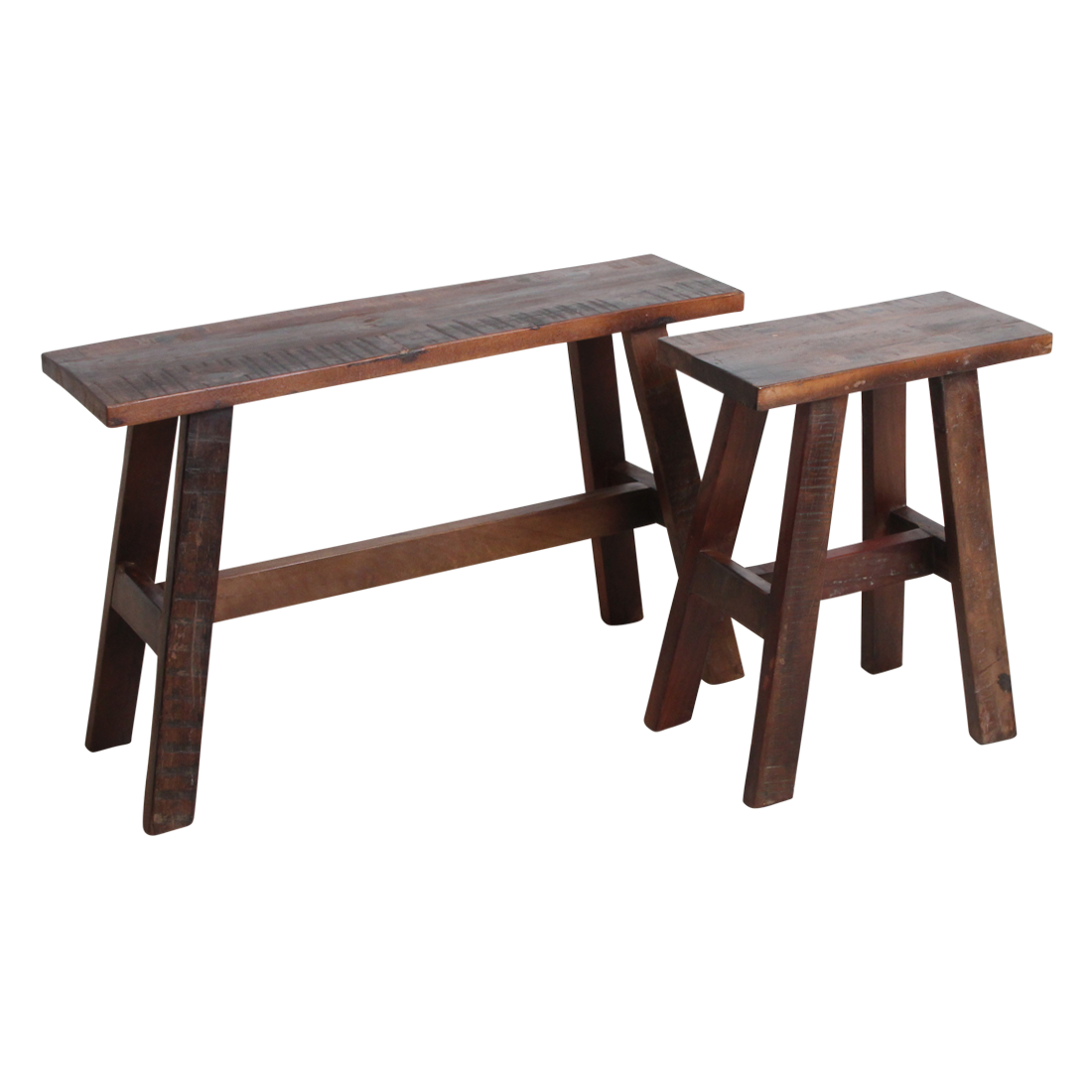 Panca in legno Factory Marrone Legno riciclato Raw Material
