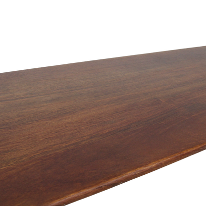 Panca da pranzo Bullnose in legno di mango marrone 180 cm Raw Materials